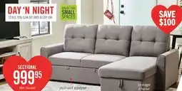 The Brick 2-Pc. Carter Storage Sleeper Sectional offer