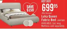 The Brick Luka Queen Fabric Bed offer