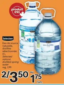 Brunet Selection Eau de source naturelle, distillée sélectionnée offer