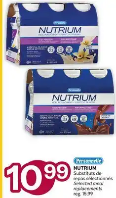 Brunet PERSONNELLE NUTRIUM Substituts de repas sélectionnés offer