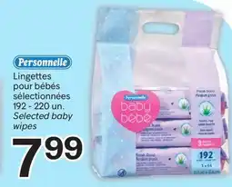 Brunet PERSONNELLE Lingettes pour bébés sélectionnées offer