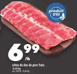 Marche Ami CÔTES DE DOS DE PORC FRAIS offer