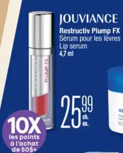Jean Coutu JOUVIANCE Restructiv Plump FX Lip serum offer