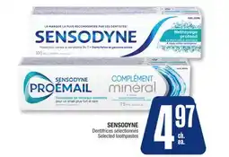 Jean Coutu SENSODYNE Selected toothpastes offer