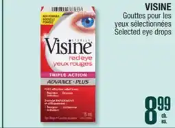 Jean Coutu VISINE Selected eye drops offer