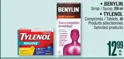 Jean Coutu BENYLIN, TYLENOL Selected products offer
