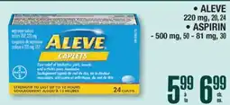 Jean Coutu ALEVE, ASPIRIN offer