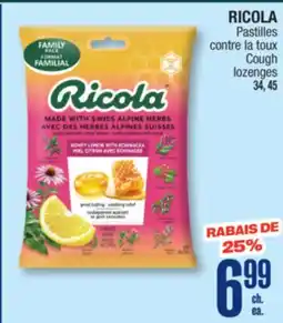 Jean Coutu RICOLA Cough lozenges offer