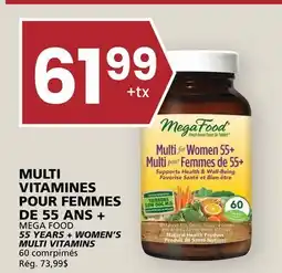 Rachelle-Bery Grocery MEGA FOOD 55 YEARS + WOMEN'S MULTI VITAMINS offer