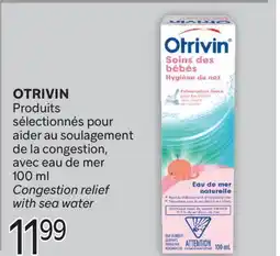 Brunet OTRIVIN Produits sélectionnés pour aider au soulagement de la congestion, avec eau de mer offer