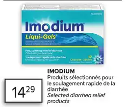 Brunet IMODIUM Produits sélectionnés pour le soulagement rapide de la diarrhée offer
