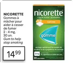 Brunet NICORETTE Gommes à mâcher pour aider à cesser de fumer offer