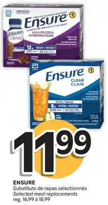 Brunet ENSURE Substituts de repas sélectionnés offer