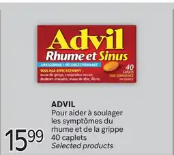 Brunet ADVIL Pour aider à soulager les symptômes du rhume et de la grippe offer