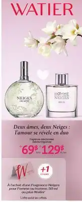Uniprix WATIER Fragrances sélectionnées / Selected fragrances offer