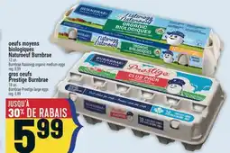 Marché Adonis OEUFS MOYENS BIOLOGIQUES NATUROEUF BURNBRAE | BURNBRAE NATUREGG ORGANIC MEDIUM EGGS offer