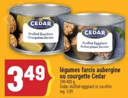 Marché Adonis Légumes farcis aubergine ou courgette Cedar | Cedar stuffed eggplant or zucchini offer