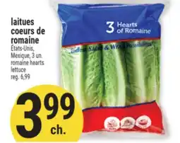 Marché Adonis LAITUES COEURS DE ROMAINE | ROMAINE HEARTS LETTUCE offer