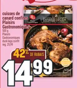 Marché Adonis CUISSES DE CANARD CONFITES PLAISIRS GASTRONOMIQUES | PLAISIRS GASTRONOMIQUES DUCK LEGS CONFIT offer