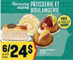 Marché Adonis Morceaux de gâteaux tranchés | Sliced pieces of cake offer