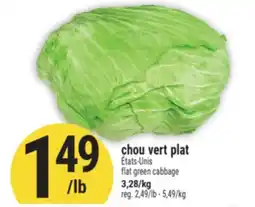 Marché Adonis CHOU VERT PLAT | FLAT GREEN CABBAGE offer