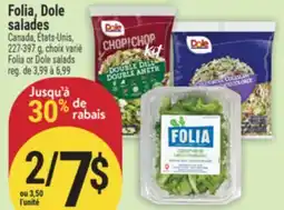Marché Adonis FOLIA, DOLE SALADES | FOLIA OR DOLE SALADS offer