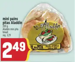 Marché Adonis MINI PAINS PITAS ALADDIN | ALADDIN MINI PITA BREAD offer