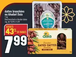 Marché Adonis DATTES BRANCHÉES OU KHUDARI DAIA | DAIA BRANCHED OR KHUDARI DATES offer