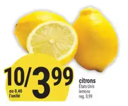 Marché Adonis CITRONS | LEMONS offer