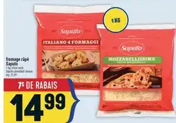 Marché Adonis FROMAGE RÂPÉ SAPUTO | SAPUTO SHREDDED CHEESE offer