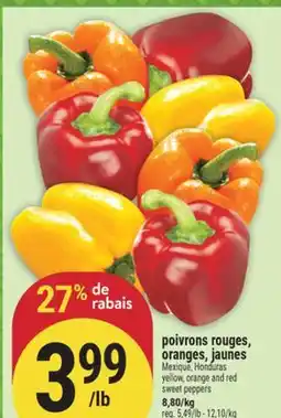 Marché Adonis POIVRONS ROUGES, ORANGES, JAUNES offer