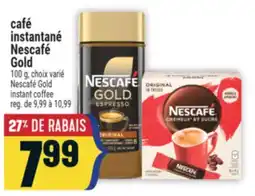 Marché Adonis CAFÉ INSTANTANÉ NESCAFÉ GOLD | NESCAFÉ GOLD INSTANT COFFEE offer