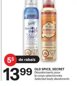Brunet OLD SPICE, SECRET Désodorisants pour le corps sélectionnés offer