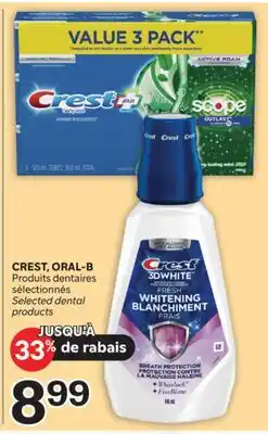 Brunet CREST, ORAL-B Produits dentaires sélectionnés offer