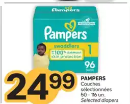Brunet PAMPERS Couches sélectionnées offer
