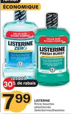 Brunet LISTERINE Rince-bouches sélectionnés offer