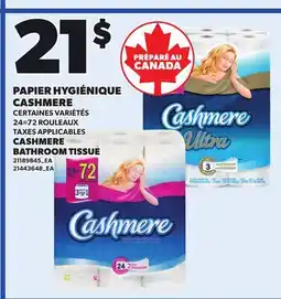 Provigo CASHMERE BATHROOM TISSUE, 24=72 ROULEAUX offer