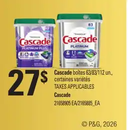 Provigo CASCADE BOÎTES, 63/83/112 UN offer