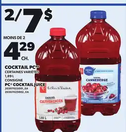 Provigo PC COCKTAIL JUICE offer