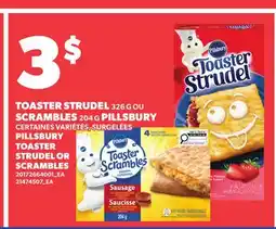 Provigo PILLSBURY TOASTER STRUDEL, 326 G OR SCRAMBLES, 204 G offer