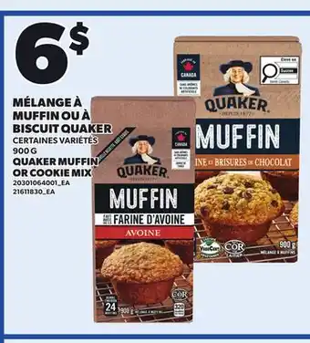 Provigo QUAKER MUFFIN OR COOKIE MIX offer