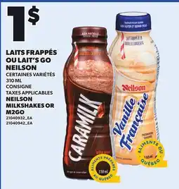 Provigo NEILSON MILKSHAKES OR M2GO offer