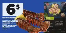 Provigo LOBSTER TAILS OR MARINA DEL RAY ARGENTINIAN SHRIMP MEAT offer
