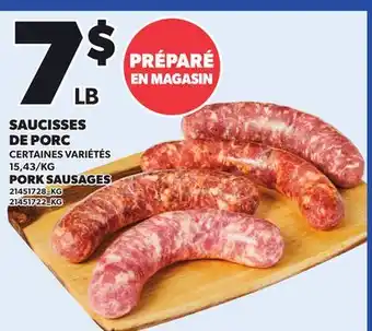 Provigo PORK SAUSAGES offer