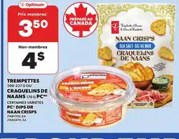 Provigo PC DIPS, 200-227 G OR NAAN CRISPS, 170 G offer