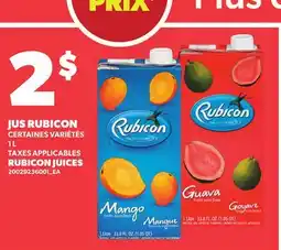 Provigo RUBICON JUICES offer