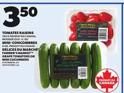 Provigo FARMER'S MARKET GRAPE TOMATOES OR MINI CUCUMBERS offer