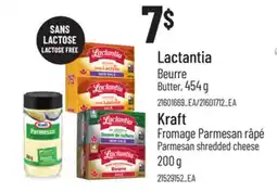 Provigo LACTANTIA BUTTER, 454 G, KRAFT PARMESAN SHREDDED CHEESE, 200 G offer