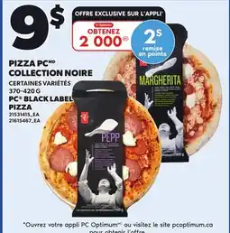 Provigo PC BLACK LABEL PIZZA offer