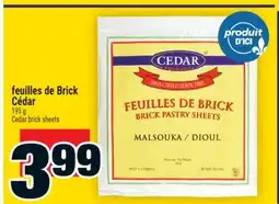 Super C feuilles de Brick Cédar | Cedar brick sheets offer